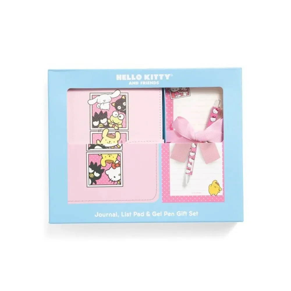 Sanrio Hello Kitty & Friends Journal List Pad Gel Pen Gift Set Pink Lined 2025